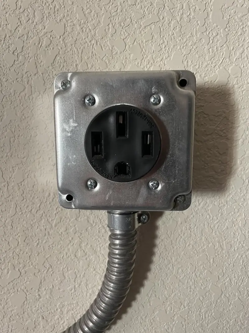 NEMA 14-50 outlet installed for Smart Home Electrical in Coweta